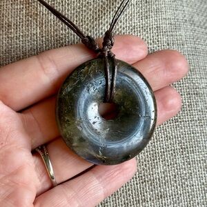 Labradorite Donut Choker